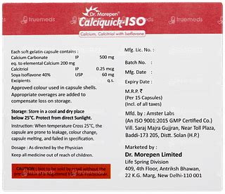 Calciquick Iso Capsule 15 - Uses, Side Effects, Dosage, Price | Truemeds
