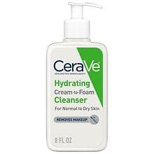 CeraVe Hydrating Cream-to-Foam Face Cleanser, Normal to Dry Skin ...
