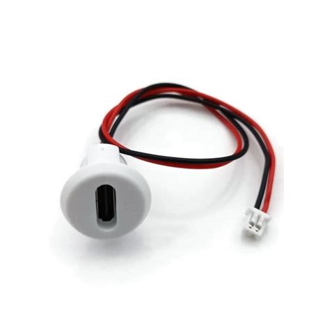 Buy Panel Mount USB C Female Connector with Dust Cap - JST-PH-2.0 ...