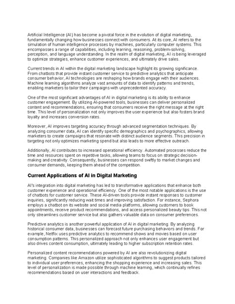 Artifical Inteligence - At its core, AI refers to the simulation of ...