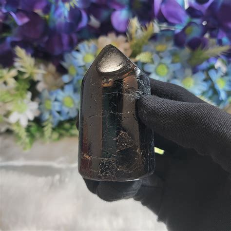 Natural Black Tourmaline Tower | 210 Grams – BellarosaGems