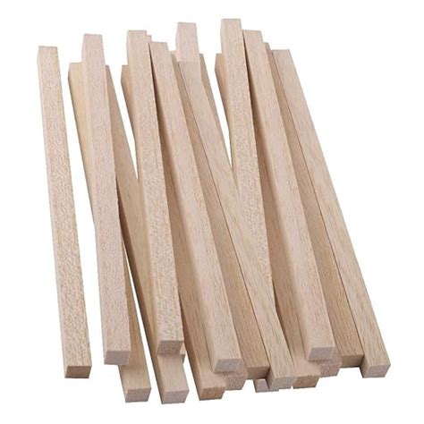 Buy Woodcraft Original 20 Pieces Wood Art Craft Wooden Sticks Pieces ...