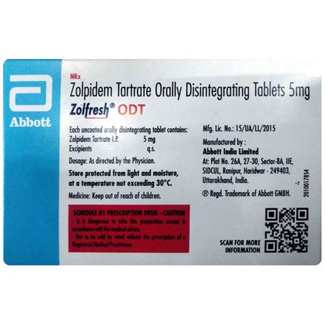Zolfresh ODT 5 mg Tablet 15's | Uses, Side Effects, Price | Apollo Pharmacy