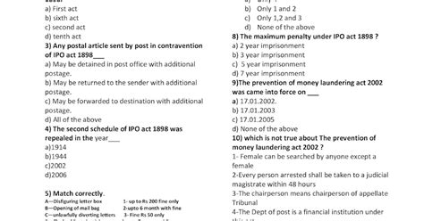 IPO Exam Model Question Paper 1 | IPO Exam Question Bank | LDCE IPO ...