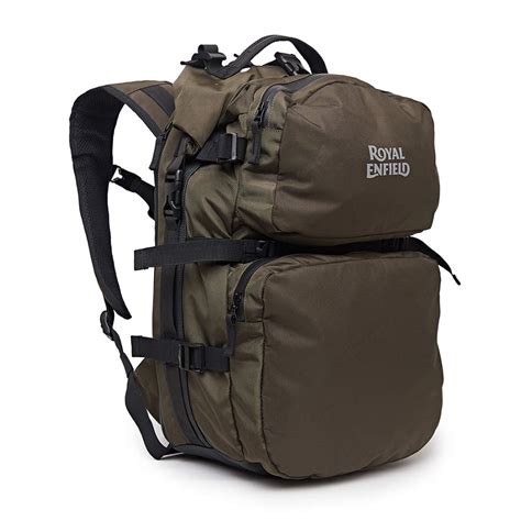 Royal Enfield Olive Polyster Backpack Bag (RLUBGH000002) : Amazon.in ...
