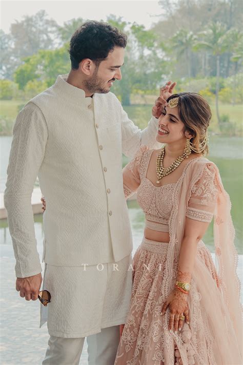 Rohina Anand Khira in our Gulbahari Hansini Lehenga Set – Torani India