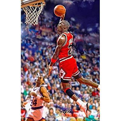 Buy Artist Signed Michael Jordan Poster 11x17 Fine Art Print Chicago ...