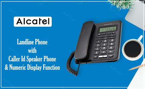 Alcatel T-50 Black Corded Landline Phone with caller id speaker phone ...