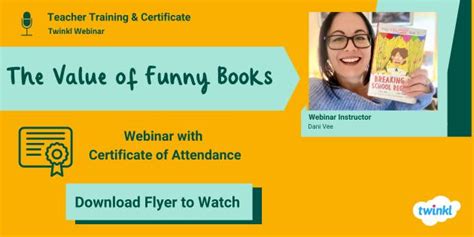 Webinar: The Value of Funny Books (teacher made) - Twinkl