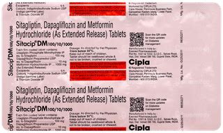 Sitacip Dm 100/10/1000 Tablet: Uses, Side Effects, Price & Substitutes