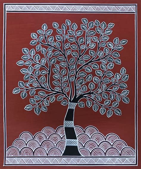Buy Tree: Mandana Art by Vidya Soni | Shop Indian Mandana Painting