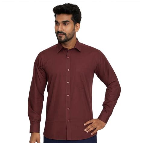 Charaghdin.com - Plain Dark Brown Shirt
