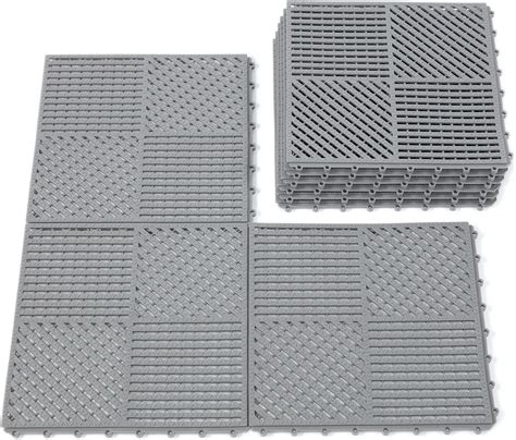 Amazon.com: Boss Detail Interlocking Soft PVC Modular Garage Flooring ...