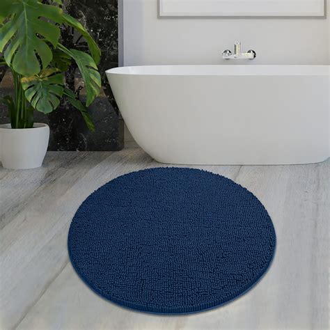 Mayshine Round Bathroom Rug, Soft Plush Bathroom Circle Rug, Round ...