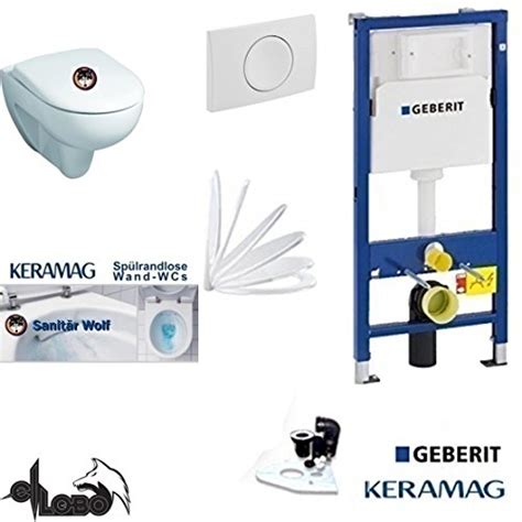 Buy Geberit Duofix Frame System Keramag Renova No. 1 Washdown Toilet ...