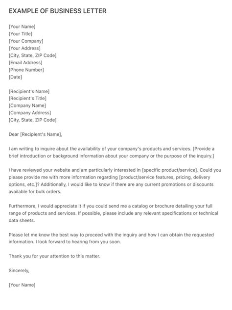 Business Letter Example PDF 的图像结果