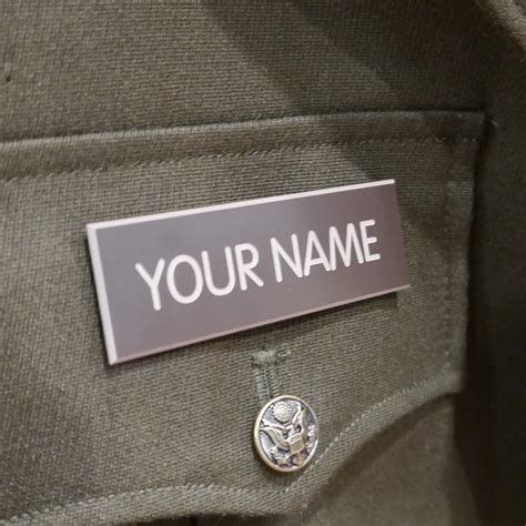 AGSU Name Plate For Army Green Service Uniform – Bradley's Custom