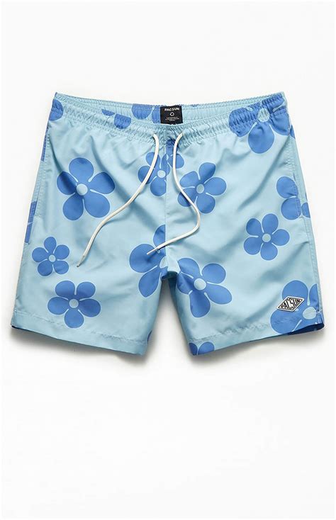 Pacsun Recycled Groove 17" Swim Trunks | Pacsun