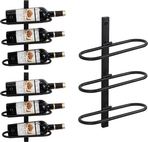 Amazon.com: ODSNANIE Metal Wine Rack Wall Mounted, Wine Bottle Holder ...