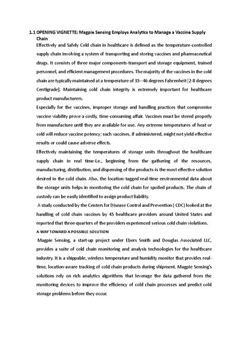 Wsma Unit 1 - Notes: Magpie Sensing & Cold Chain Analytics in ...