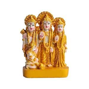 Buy Sutra Decor Polyresin Ram Darbar Statue for Car Dashboard| Lord Ram ...