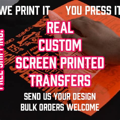 Image result for Order Screenprint Transfers