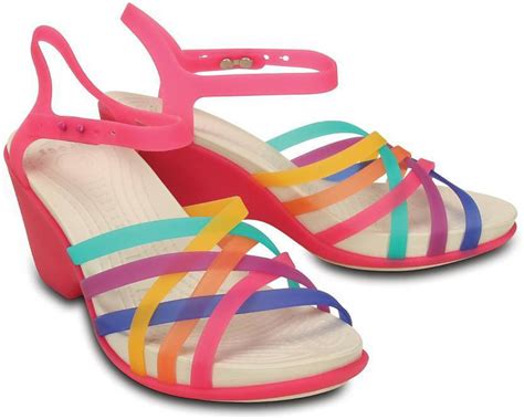 Crocs Women Multi/Candy Pink Heels - Buy Multi Color Color Crocs Women ...