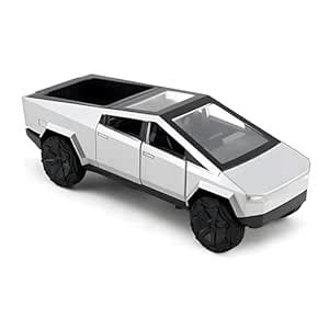 WooZee.. Tesla Cybertruck Toy Car Model, 1:36 Scale, Pull-Back Action ...