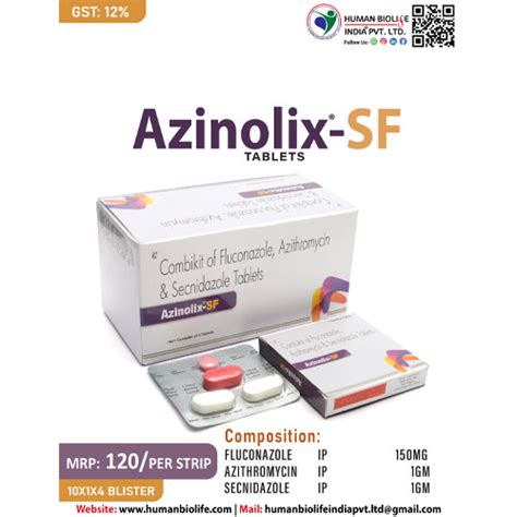 AZINOLIX-SF Tablets Human Biolife India Pvt. Ltd.