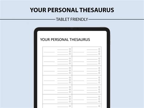 Personal Thesaurus