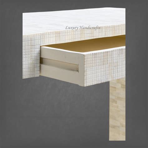Chiseled Bone Inlay Console Table – Luxury Handicrafts