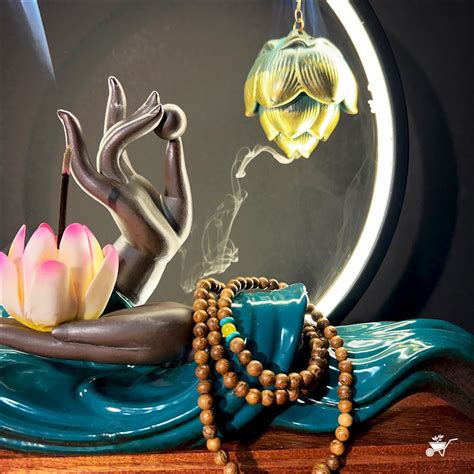 Mystical Mudra LED Incense Burner Zen Garden | myBageecha