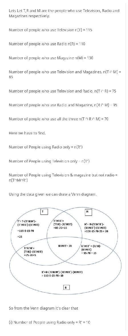 An advertising agency finds that, of its 175 clients, 115 use ...