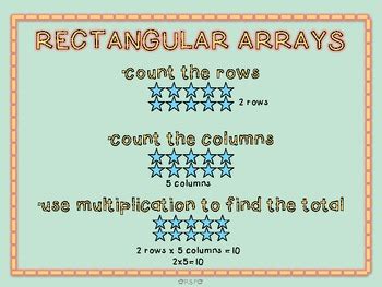 Image result for Rectangular Arrays Math
