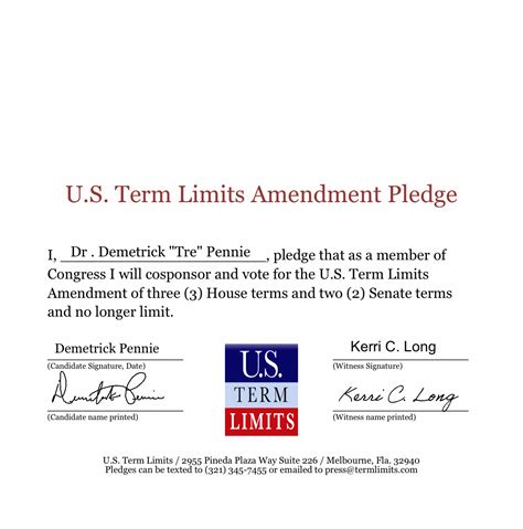 Strong Support for TX CD-03 Race for Term Limits on Congress - U.S ...