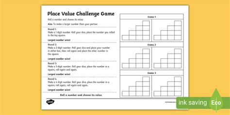 Place Value Challenge Game