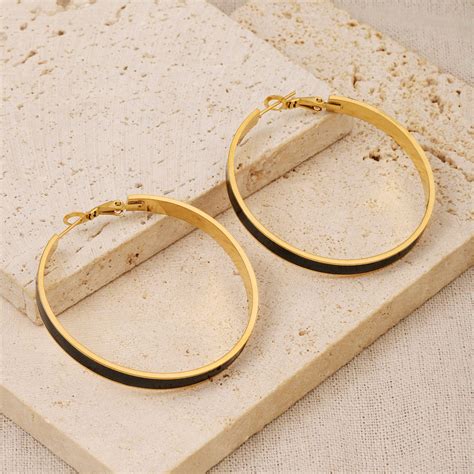 Uplifted Gold Hoop Earring | Salty – Salty Accessories