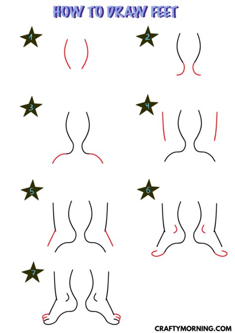 Image result for Step by Step Drawing Feet Tutorials