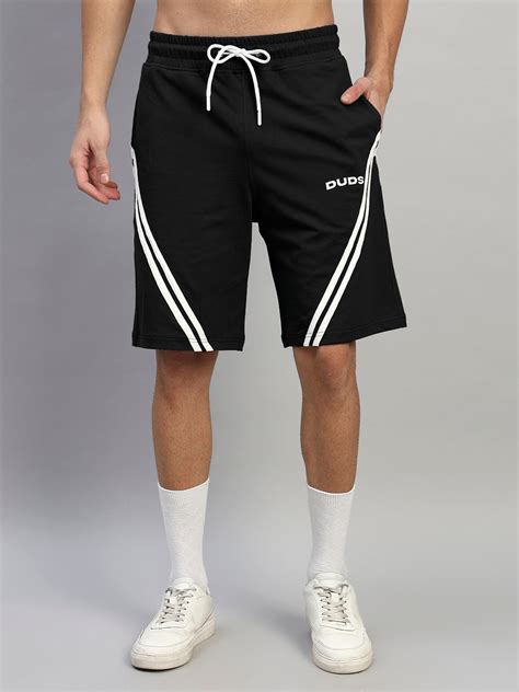 STAR JUMPER REGULAR FIT SHORTS (BLACK)