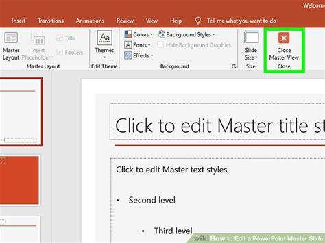 Image result for PowerPoint Master Slide Editable Text