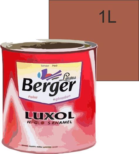 Berger LEAF BROWN HIGH GLOSS COLOUR ENAMEL-OIL BASED 1L PACK LEAF BROWN ...