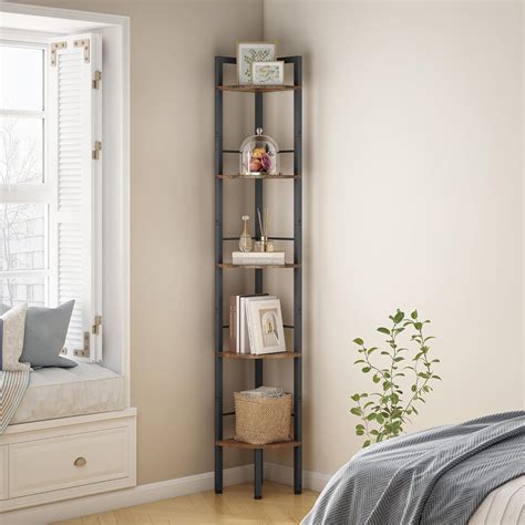 Tajsoon Narrow Corner Shelf Stand 5 Tier 66.5 Philippines | Ubuy