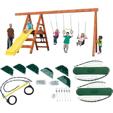 DIY Yourself Pioneer Custom Outdoor Swing Set India | Ubuy