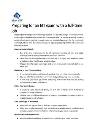 Image result for EIT Exam Prep Course
