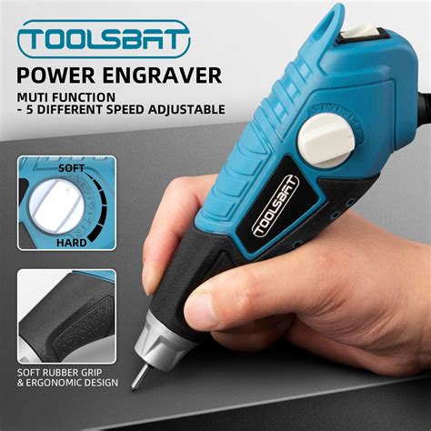 TOOLSBAT 15W Engraving Tool with 6 Bits & 2 Stencils India | Ubuy
