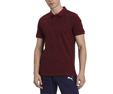 Puma Men's Solid Regular fit Polo (58168804_Rhubarb_S : Amazon.in ...