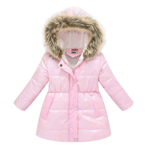 Children Boys Girls Down Coat Winter Autumn Thicken Woolen Hooded ...