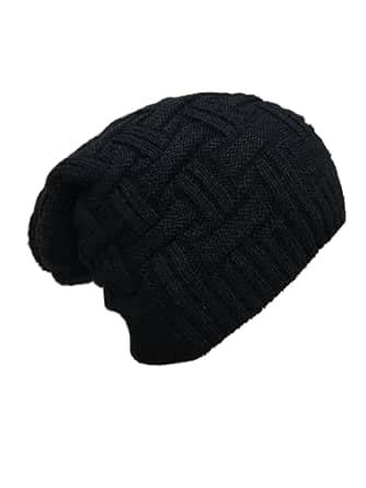 Buy Gajraj Knitted Woolen Slouchy Beanie Cap for Men & Women (Black) at ...