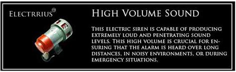 ELECTRRIUS Industrial Aluminium and Copper Electric Siren Hooter Alarm ...