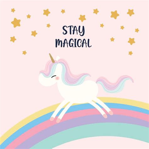 Netter Einhornvektor. | Premium Vektor